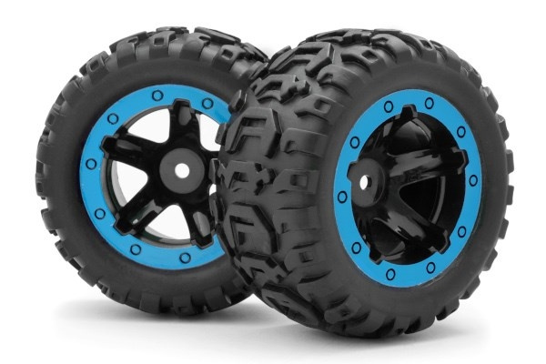 BLACKZON Slyder MT Wheels/Tires Assembled (Black/Blue) in the group TOYS, KIDS & BABY PRODUCTS / Radio controlled / Spare parts & Extra accessories / Blackzon at TP E-commerce Nordic AB (C30772)