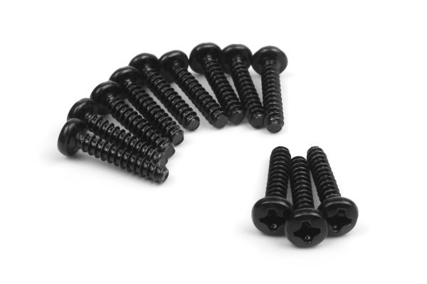 BLACKZON Pan Head Self Tapping Screws 3x15mm (12pcs) in the group TOYS, KIDS & BABY PRODUCTS / Radio controlled / Spare parts & Extra accessories / Blackzon at TP E-commerce Nordic AB (C30811)