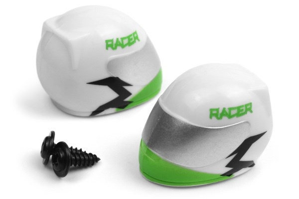 BLACKZON Driver Helmet (Green/2pcs) in the group TOYS, KIDS & BABY PRODUCTS / Radio controlled / Spare parts & Extra accessories / Blackzon at TP E-commerce Nordic AB (C30827)