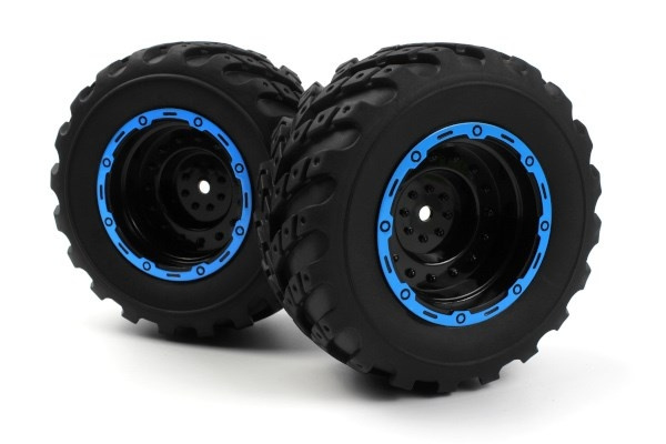BLACKZON Smyter MT Wheels/Tires Assy (Black/Blue/2pcs) in the group TOYS, KIDS & BABY PRODUCTS / Radio controlled / Spare parts & Extra accessories / Blackzon at TP E-commerce Nordic AB (C30836)