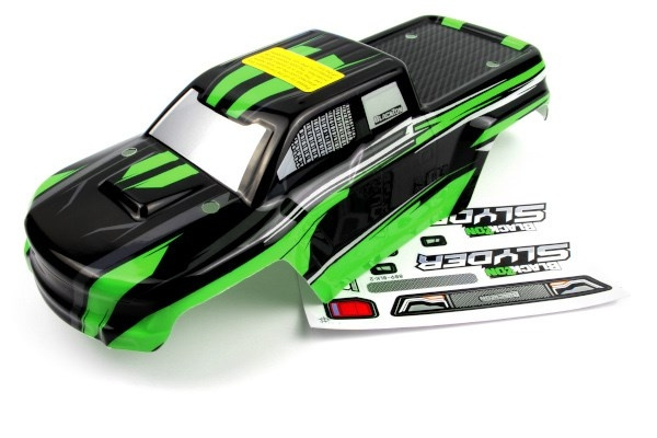 BLACKZON Slyder MT Body (Black/Green) in the group TOYS, KIDS & BABY PRODUCTS / Radio controlled / Spare parts & Extra accessories / Blackzon at TP E-commerce Nordic AB (C30848)