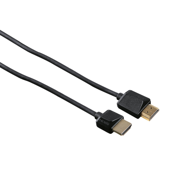 Hama Kabel HDMI Ethernet Flexislim Svart 3m in the group HOME ELECTRONICS / Cables & Adapters / HDMI / Cables at TP E-commerce Nordic AB (C30870)