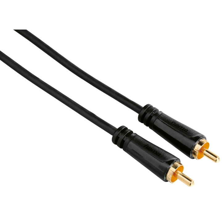 HAMA Video Cable, RCA plug - RCA p lug, gold-plated, 1.5 m in the group HOME ELECTRONICS / Cables & Adapters / RCA / Cables at TP E-commerce Nordic AB (C30879)