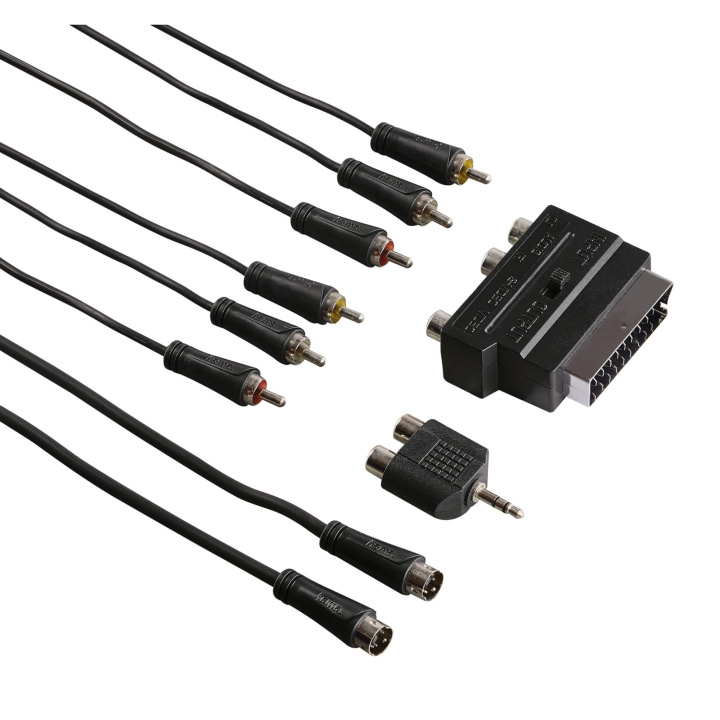 Hama Kabel Universal DVD KIT Svart 2m in the group HOME ELECTRONICS / Cables & Adapters / Audio Digital at TP E-commerce Nordic AB (C30882)