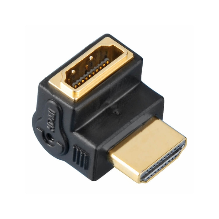 Hama High Speed HDMI™ Angle Adapte r, plug - socket, 90° in the group HOME ELECTRONICS / Cables & Adapters / HDMI / Adapters at TP E-commerce Nordic AB (C30887)