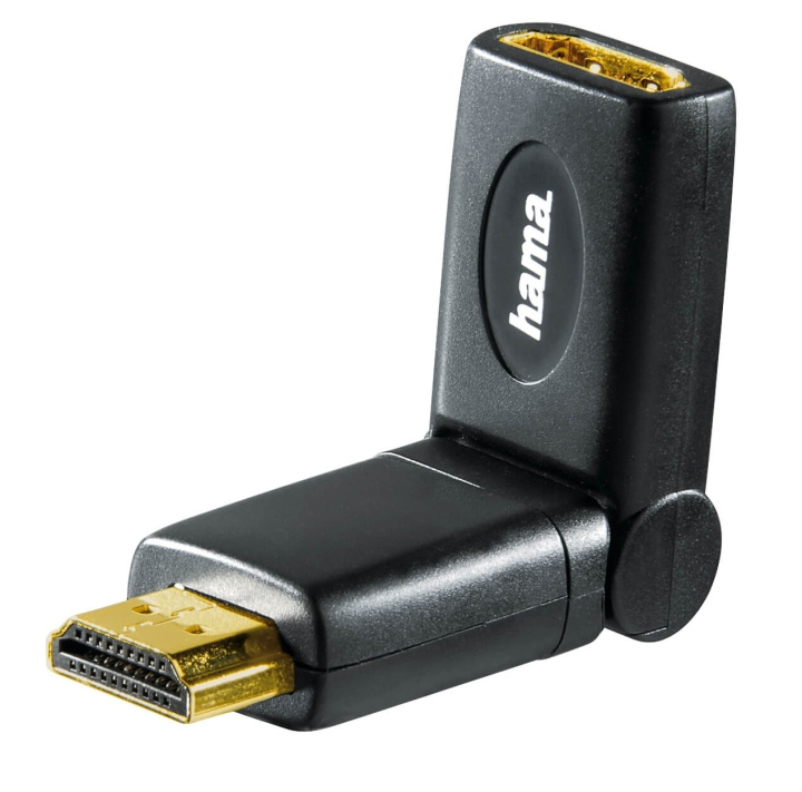 Hama Adapter HDMI Rotation Hona-Hane Guld Svart in the group HOME ELECTRONICS / Cables & Adapters / HDMI / Adapters at TP E-commerce Nordic AB (C30889)