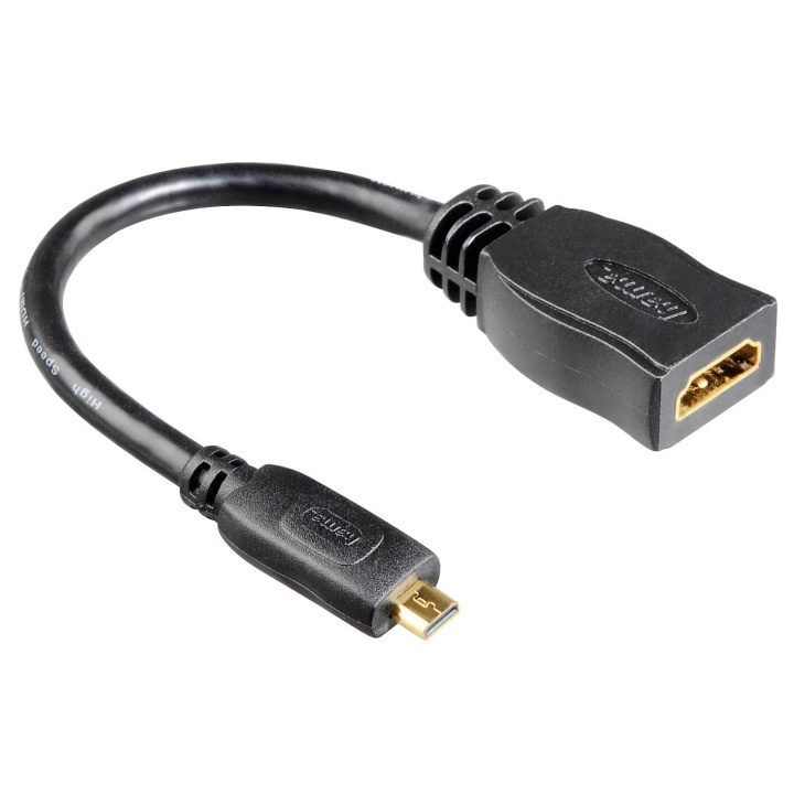 Hama HDMI™ Cable Adapter, type D ( micro) plug - type A socket, E in the group HOME ELECTRONICS / Cables & Adapters / HDMI / Adapters at TP E-commerce Nordic AB (C30890)