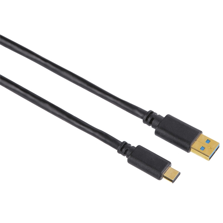 Hama Kabel USB-C-USB-A 3.1 Hane-Hane Guld Svart 1.8m in the group COMPUTERS & PERIPHERALS / Computer cables / USB / USB-C at TP E-commerce Nordic AB (C30922)