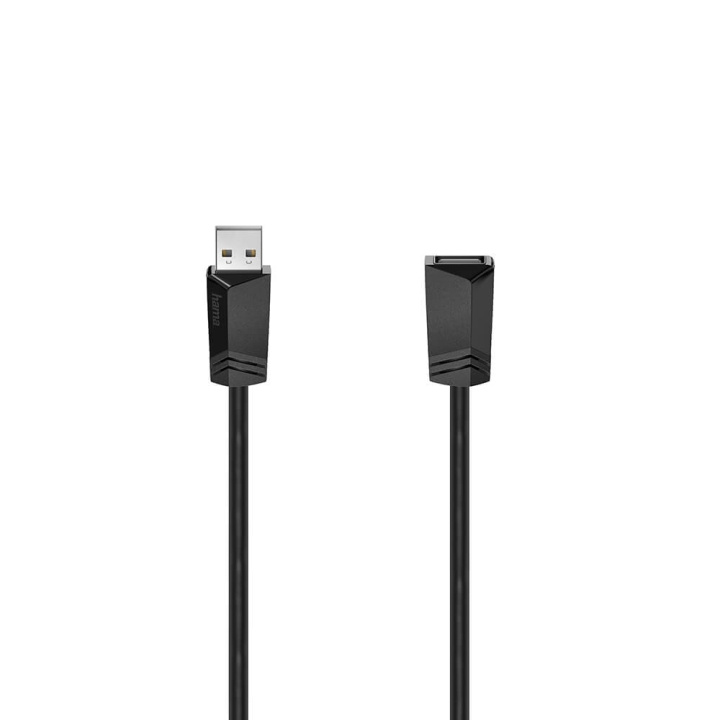 Hama Cable USB 2.0 Extension 480 Mbit/s 1.5m Black in the group COMPUTERS & PERIPHERALS / Computer cables / USB / USB-A / Cables at TP E-commerce Nordic AB (C30963)