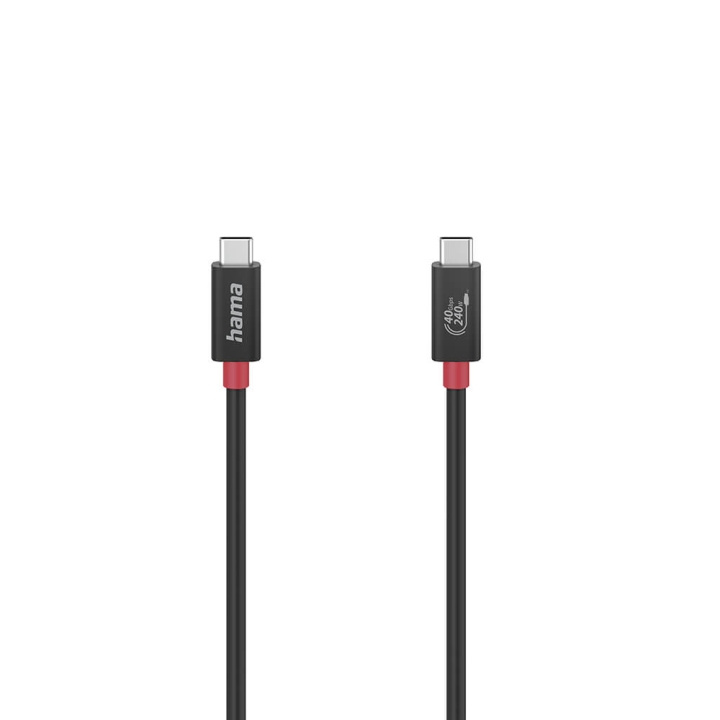 Hama USB-C Cable, USB4 Gen3, 1.0 m black in the group COMPUTERS & PERIPHERALS / Computer cables / USB / USB-C at TP E-commerce Nordic AB (C30982)