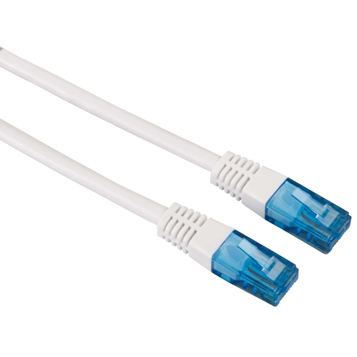 HAMA CAT 6 Network Cable UTP, white, 5.00 m Vit 5 m in the group COMPUTERS & PERIPHERALS / Computer cables / Network cables / Cat6 at TP E-commerce Nordic AB (C30988)