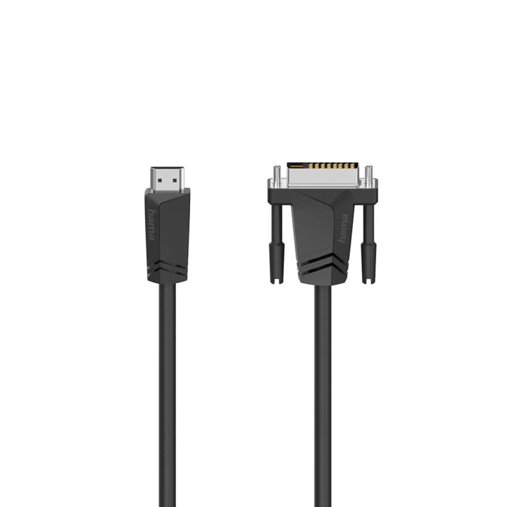 Hama Cable HDMI to DVI/D Black 1.5m in the group HOME ELECTRONICS / Cables & Adapters / HDMI / Cables at TP E-commerce Nordic AB (C31011)