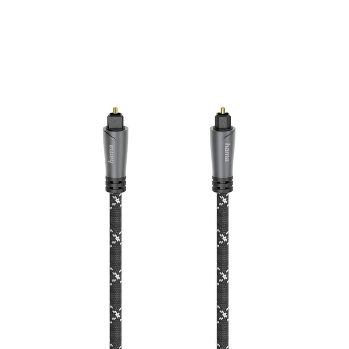Hama Cable ODT Metal Black 1.5m in the group HOME ELECTRONICS / Cables & Adapters / Speaker cables at TP E-commerce Nordic AB (C31020)