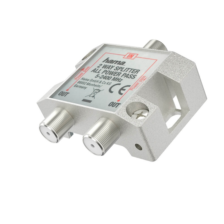 Hama SAT Splitter 2-way Fully Shielded in the group HOME ELECTRONICS / Audio & Picture / TV & Accessories / Antennas & Accessories at TP E-commerce Nordic AB (C31030)