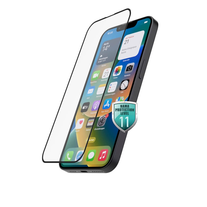 Hama Protective Glass Full Screen iPhone 13/13 Pro/14 Black in the group SMARTPHONE & TABLETS / Phone cases / Apple / iPhone 13 at TP E-commerce Nordic AB (C31049)