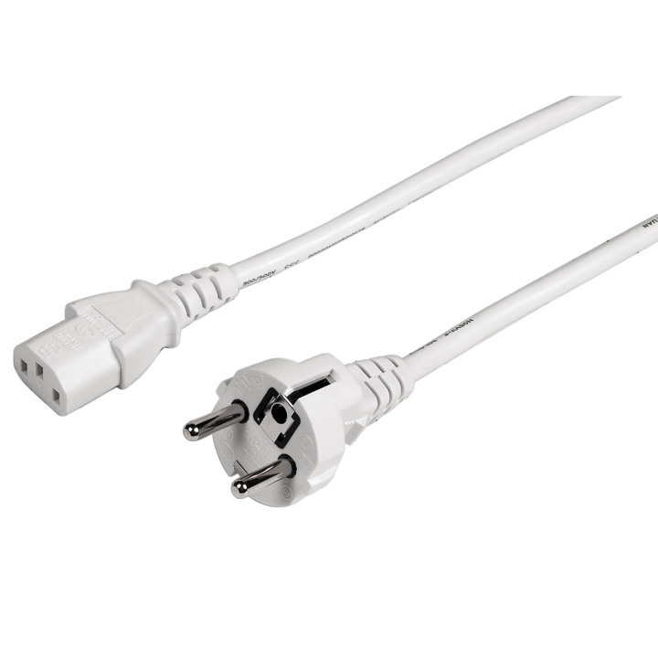 Hama Nätkabel 3-pol Vit 5m in the group COMPUTERS & PERIPHERALS / Computer cables / Device kable at TP E-commerce Nordic AB (C31104)