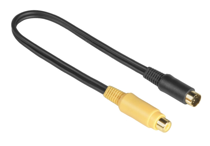 HAMA Adapter S-VHS-RCA Hane-Hona Svart 0.2m in the group HOME ELECTRONICS / Cables & Adapters / RCA / Adapters at TP E-commerce Nordic AB (C31106)