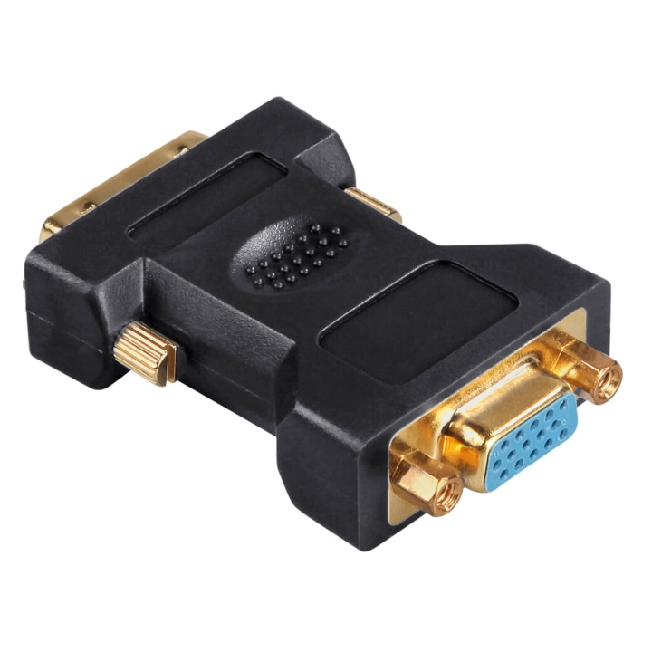 Hama VGA DVI Adapter, DVI plug - V GA socket, gold-plated, shield in the group COMPUTERS & PERIPHERALS / Computer cables / DVI / Adapters at TP E-commerce Nordic AB (C31108)