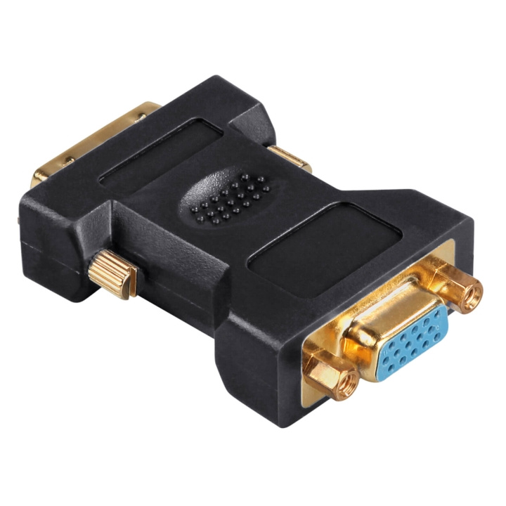 Hama Adapter DVI-VGA Hane-Hona Svart in the group COMPUTERS & PERIPHERALS / Computer cables / DVI / Adapters at TP E-commerce Nordic AB (C31108)