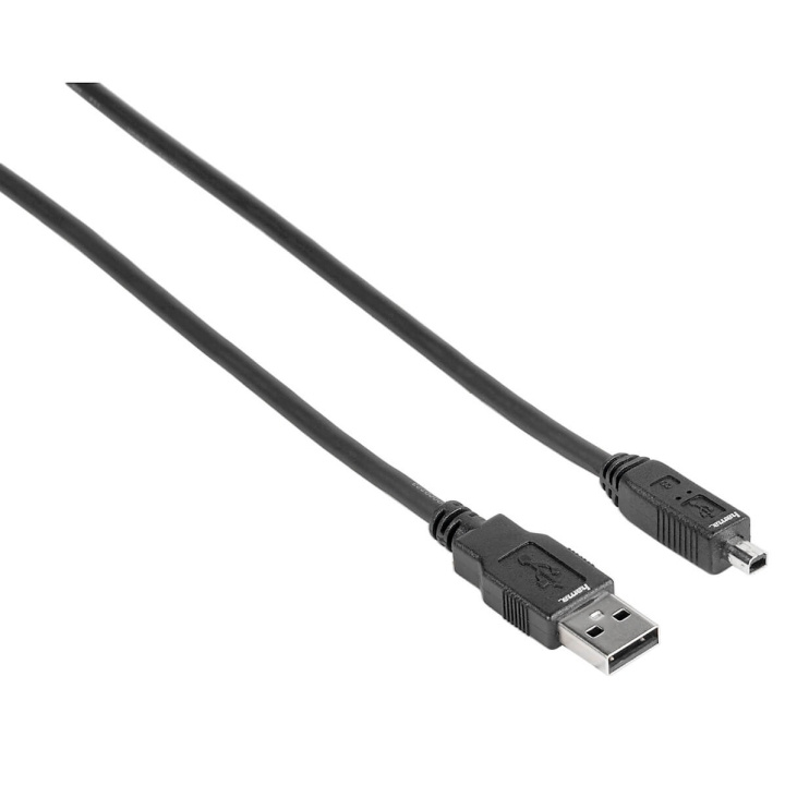 HAMA Kabel USB A-USB Mini B4 Svart 1.8m in the group COMPUTERS & PERIPHERALS / Computer cables / USB / Mini-USB / Cabels at TP E-commerce Nordic AB (C31155)