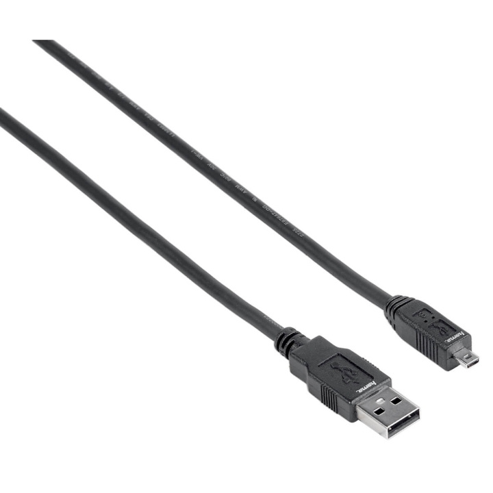 Hama Kabel USB A-USB Mini B8 Svart 1.8m in the group COMPUTERS & PERIPHERALS / Computer cables / USB / Mini-USB / Cabels at TP E-commerce Nordic AB (C31157)