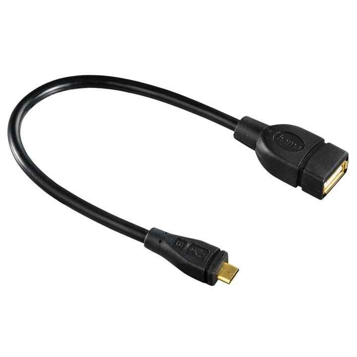 Hama Adapter USB-Micro OTG Hona-Hane Guld Svart in the group COMPUTERS & PERIPHERALS / Computer cables / USB / Micro-USB / Adapters at TP E-commerce Nordic AB (C31165)