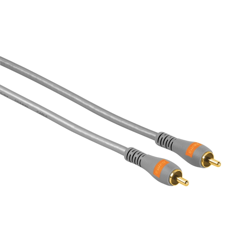 Hama Kabel RCA - RCA Guld 1,5m Grå Hane-Hane TL in the group HOME ELECTRONICS / Cables & Adapters / RCA / Cables at TP E-commerce Nordic AB (C31167)