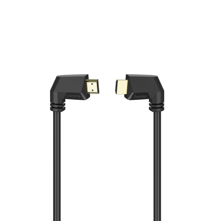 Hama HDI Cable Ethernet Angled Gold Black 1.5m in the group HOME ELECTRONICS / Cables & Adapters / HDMI / Cables at TP E-commerce Nordic AB (C31189)