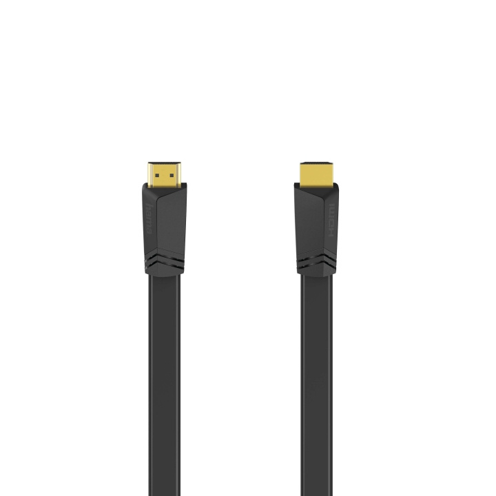 HAMA HDI Cable Ethernet Flat Black 1.5m in the group HOME ELECTRONICS / Cables & Adapters / HDMI / Cables at TP E-commerce Nordic AB (C31190)