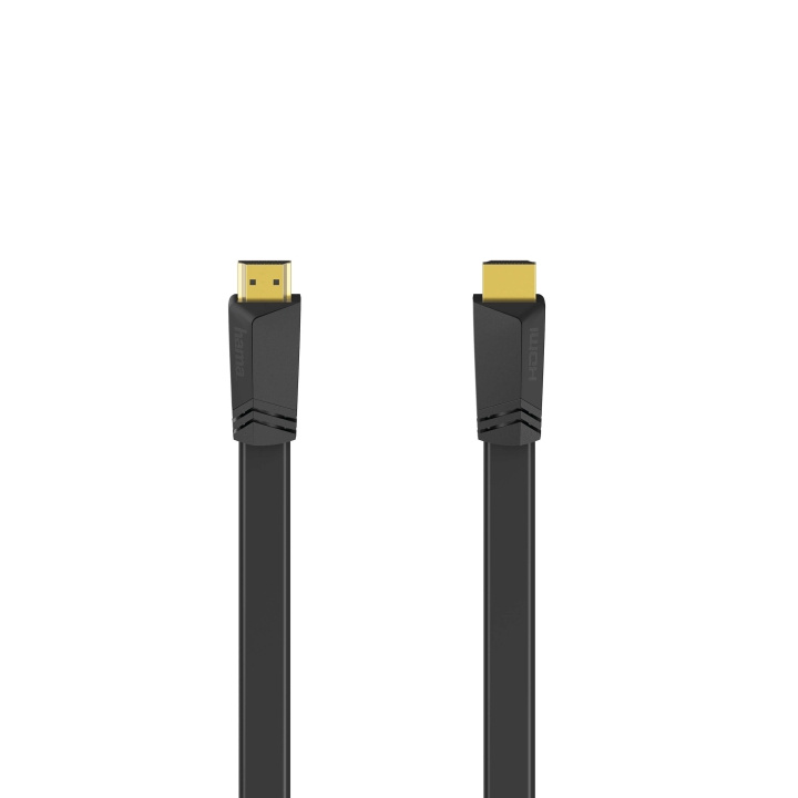 Hama Kabel HDMI Ethernet Platt Svart 3m in the group HOME ELECTRONICS / Cables & Adapters / HDMI / Cables at TP E-commerce Nordic AB (C31191)