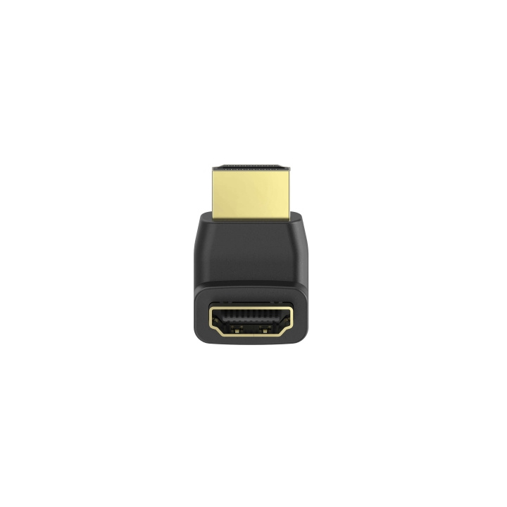 HAMA Adapter HDMI Angled Down Femlale-Male Gold Black in the group HOME ELECTRONICS / Cables & Adapters / HDMI / Adapters at TP E-commerce Nordic AB (C31195)