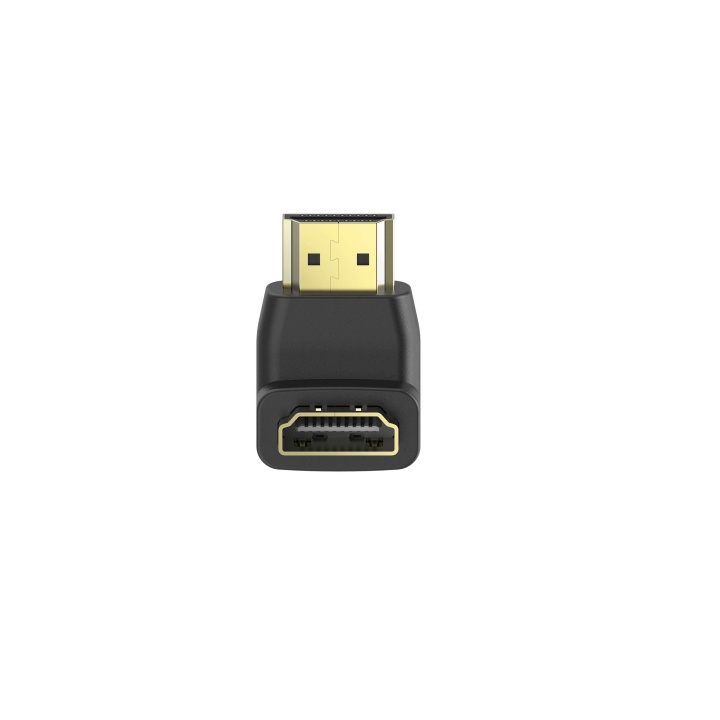 HAMA Adapter HDMI Angled Up Femlale-Male Gold Black in the group HOME ELECTRONICS / Cables & Adapters / HDMI / Adapters at TP E-commerce Nordic AB (C31196)