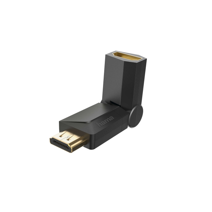 HAMA Adapter HDMI Rotation Femlale-Male Gold Black in the group HOME ELECTRONICS / Cables & Adapters / HDMI / Adapters at TP E-commerce Nordic AB (C31197)