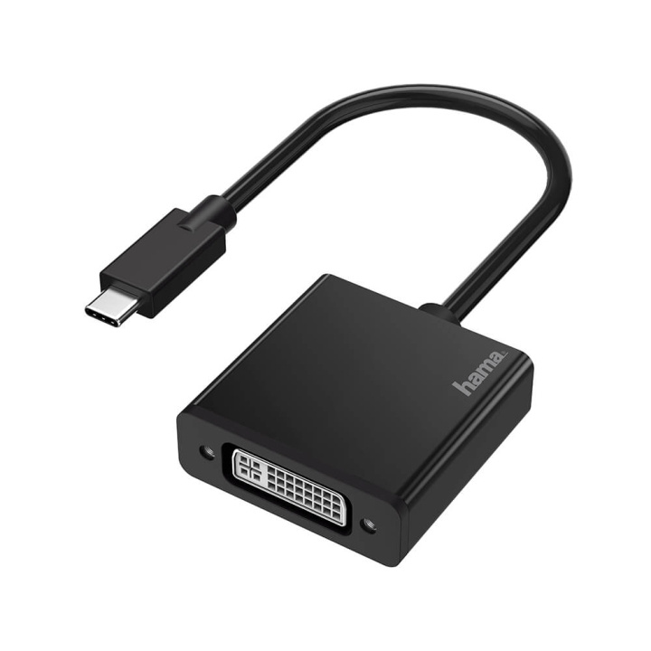 Hama Adapter Video USB-C to DVI Ultra-HD 4K in the group COMPUTERS & PERIPHERALS / Computer cables / DisplayPort / Adapters at TP E-commerce Nordic AB (C31206)