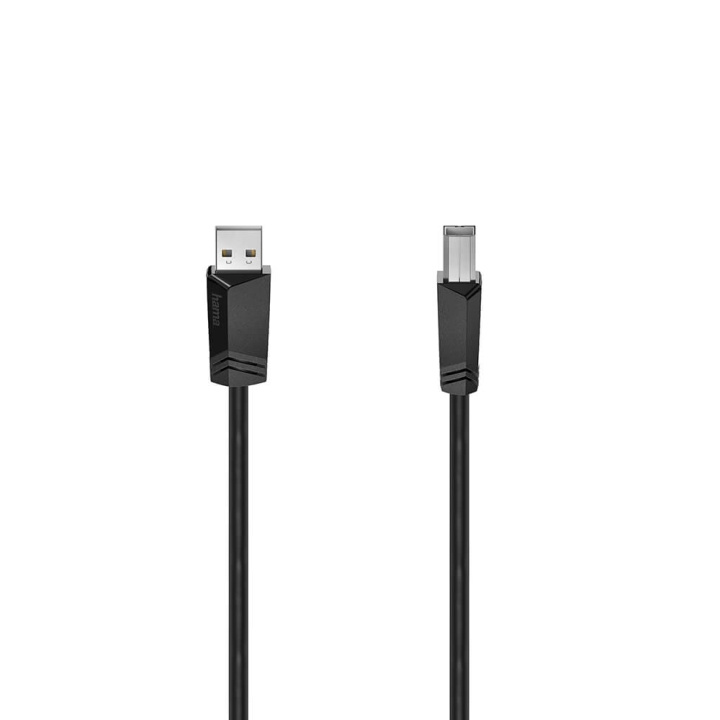 Hama Cable USB 2.0 480 Mbit/s 1,5m Black in the group COMPUTERS & PERIPHERALS / Computer cables / USB / USB-A / Cables at TP E-commerce Nordic AB (C31210)
