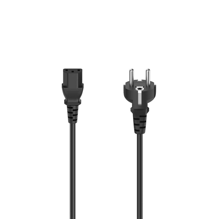 Hama Cable Power 3-pin Black 1.5m in the group COMPUTERS & PERIPHERALS / Computer cables / Internal / Power cables & Adapters at TP E-commerce Nordic AB (C31223)