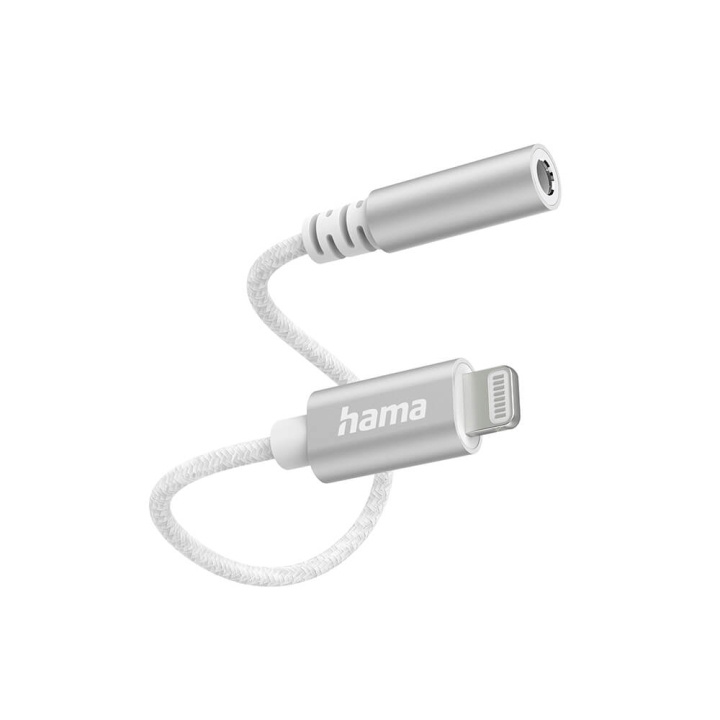Hama Audio Adapter Lightning to 3.5mm White in the group HOME ELECTRONICS / Audio & Picture / Speakers & accessories / Accessories at TP E-commerce Nordic AB (C31228)