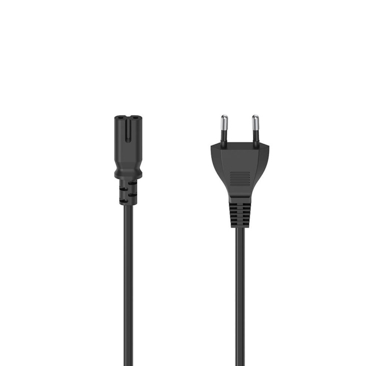 Hama Mains Cable Euro Plug Black 1.5m in the group COMPUTERS & PERIPHERALS / Computer cables / Device kable at TP E-commerce Nordic AB (C31244)