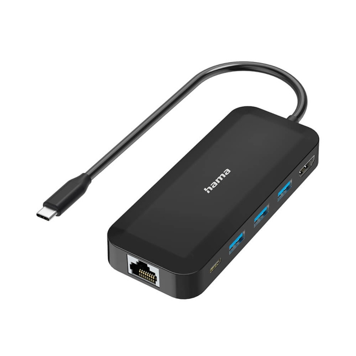Hama USB-C Hub Multi 6x Ports USB-A USB-C HDMI LAN in the group COMPUTERS & PERIPHERALS / Computer accessories / USB-Hubs at TP E-commerce Nordic AB (C31252)