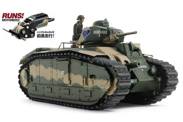 TAMIYA 1/35 French Battle Tank B1 bis (w/Single Motor) in the group TOYS, KIDS & BABY PRODUCTS / Radio controlled / Other RC at TP E-commerce Nordic AB (C31508)