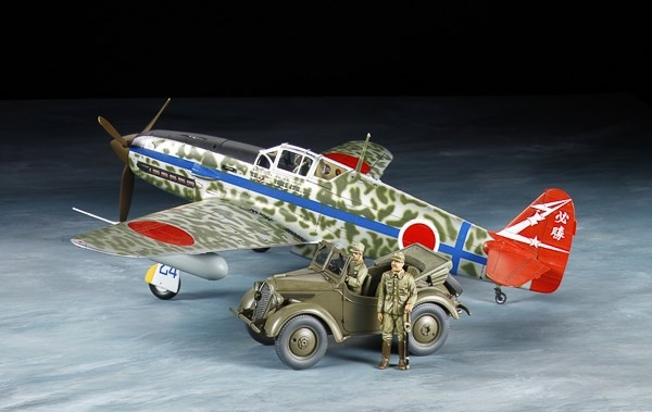 TAMIYA 1/48 Kawasaki Ki-61-Id Hien (Tony) & 4x4 Light in the group Sport, leisure & Hobby / Hobby / Plastic models / Airplanes/Helicopters at TP E-commerce Nordic AB (C31807)