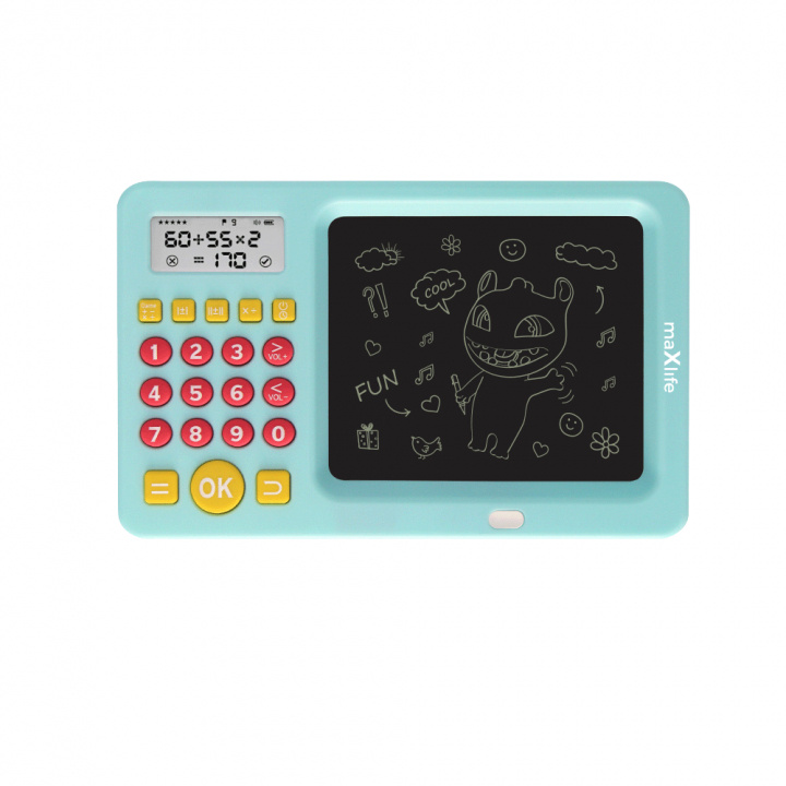 Maxlife MXWB-01 - Drawing board with calculator, blue in the group TOYS, KIDS & BABY PRODUCTS / Toys / Draw & Count at TP E-commerce Nordic AB (C32067)