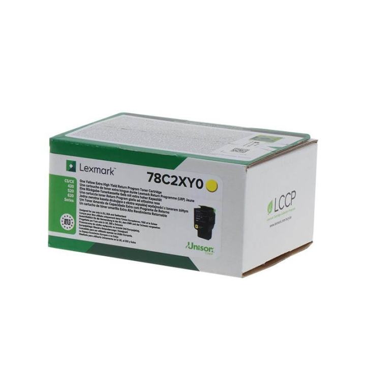 Lexmark Toner 78C2XY0 Yellow Extra High Yield, Return in the group COMPUTERS & PERIPHERALS / Printers & Accessories / Ink & Toner / Toner / Lexmark at TP E-commerce Nordic AB (C32163)