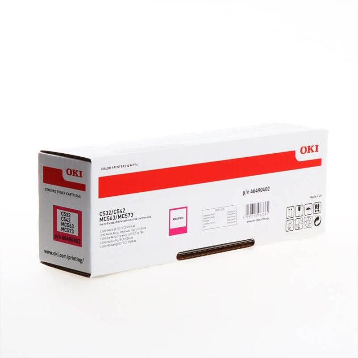 OKI Toner 46490402 Magenta in the group COMPUTERS & PERIPHERALS / Printers & Accessories / Ink & Toner / Toner / OKI at TP E-commerce Nordic AB (C32192)