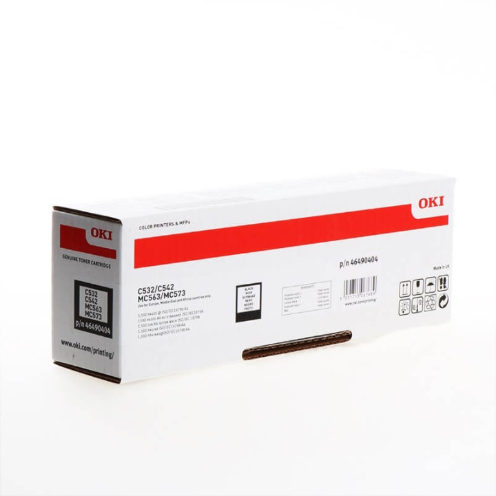 OKI Toner 46490404 Svart in the group COMPUTERS & PERIPHERALS / Printers & Accessories / Ink & Toner / Toner / OKI at TP E-commerce Nordic AB (C32194)