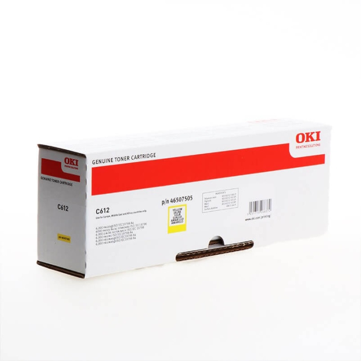 OKI Toner 46507505 Yellow in the group COMPUTERS & PERIPHERALS / Printers & Accessories / Ink & Toner / Toner / OKI at TP E-commerce Nordic AB (C32195)