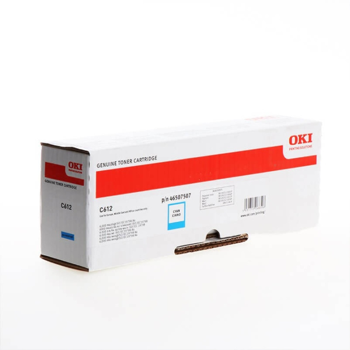 OKI Toner 46507507 Cyan in the group COMPUTERS & PERIPHERALS / Printers & Accessories / Ink & Toner / Toner / OKI at TP E-commerce Nordic AB (C32197)