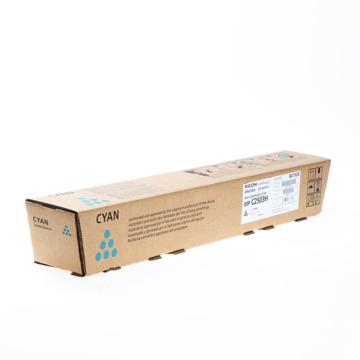Ricoh Toner 841928 MP C2503H Cyan in the group COMPUTERS & PERIPHERALS / Printers & Accessories / Ink & Toner / Toner / Others at TP E-commerce Nordic AB (C32214)