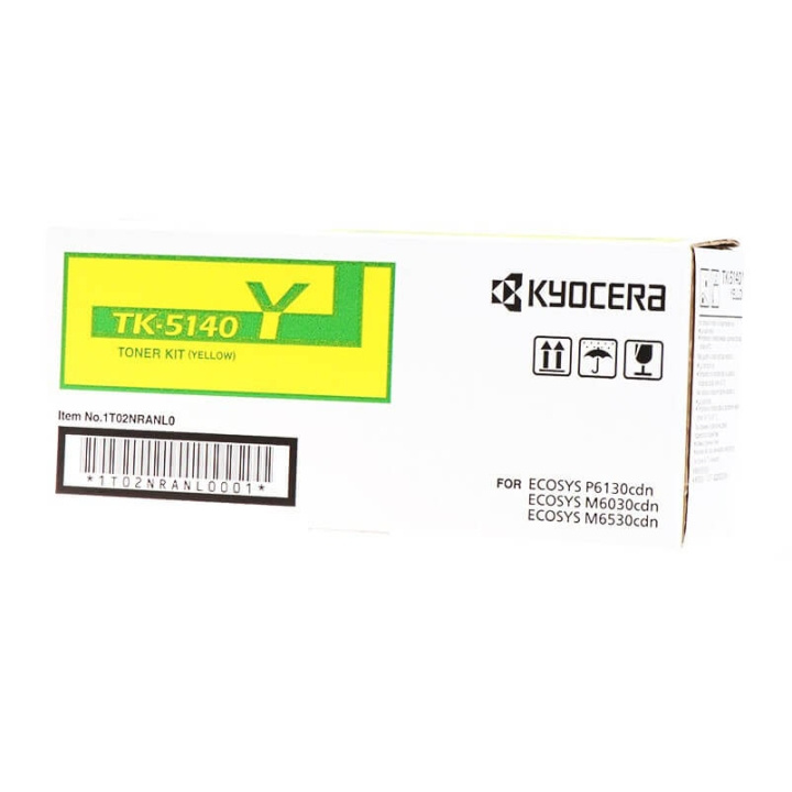 Kyocera Toner 1T02NRANL0 TK-5140 Yellow in the group COMPUTERS & PERIPHERALS / Printers & Accessories / Ink & Toner / Toner / Kyocera at TP E-commerce Nordic AB (C32238)