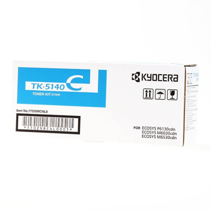 Kyocera Toner 1T02NRCNL0 TK-5140 Cyan in the group COMPUTERS & PERIPHERALS / Printers & Accessories / Ink & Toner / Toner / Kyocera at TP E-commerce Nordic AB (C32240)